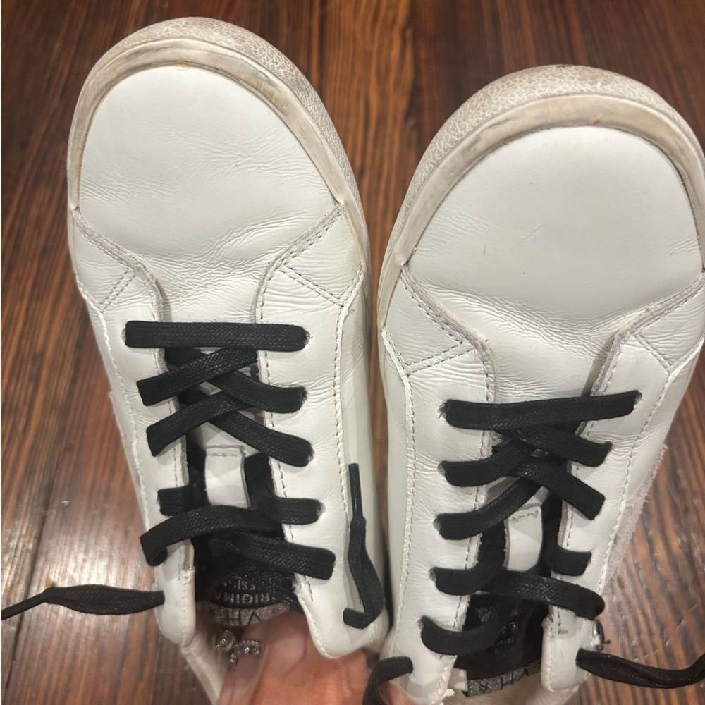 Vintage Havana Black Lace White Low Top Sneaker With Chain Star Sz 8 - Picture 5 of 8